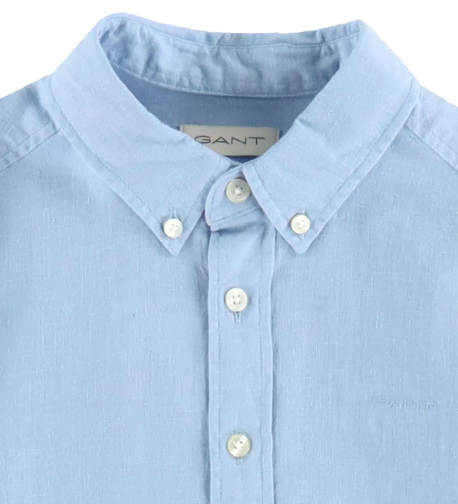 Børn GANT Skjorte - Hør/Bomuld - Fresh Blue