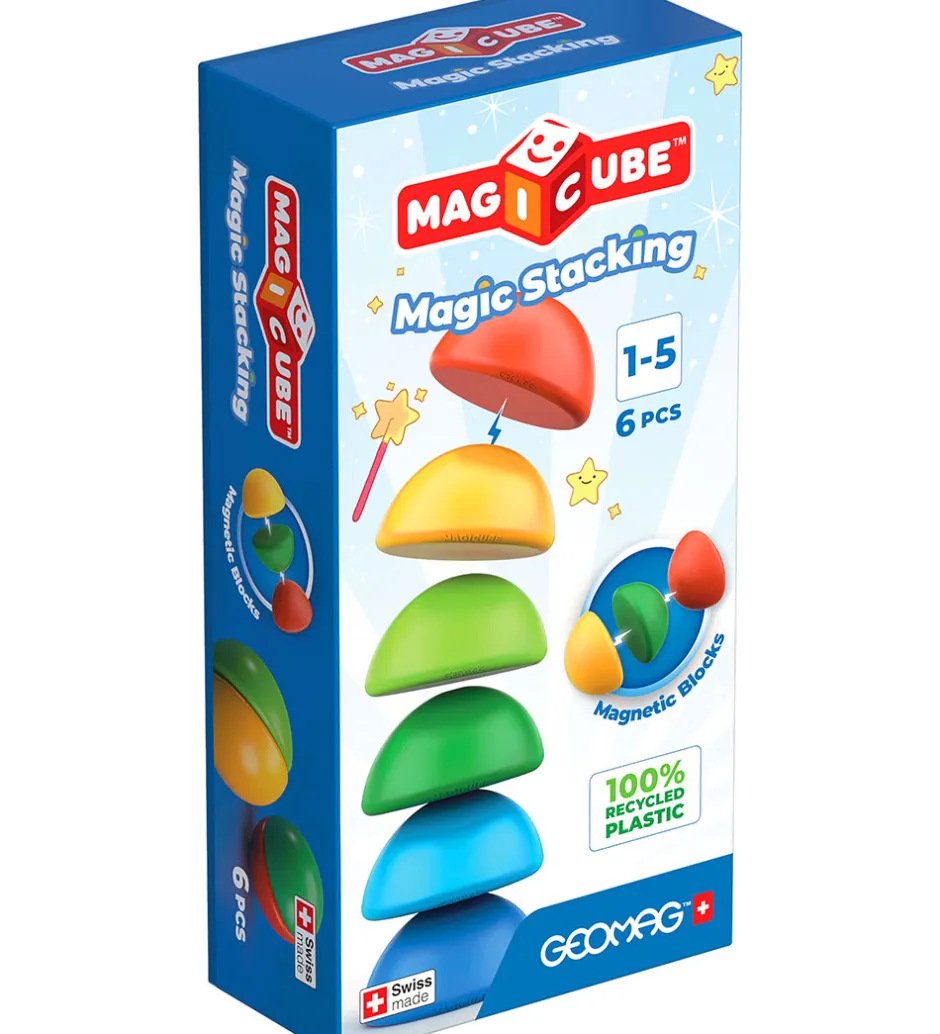 Magnetlegetøj*Geomag Magnetlegetøj - Magic Stacking - 6 Dele