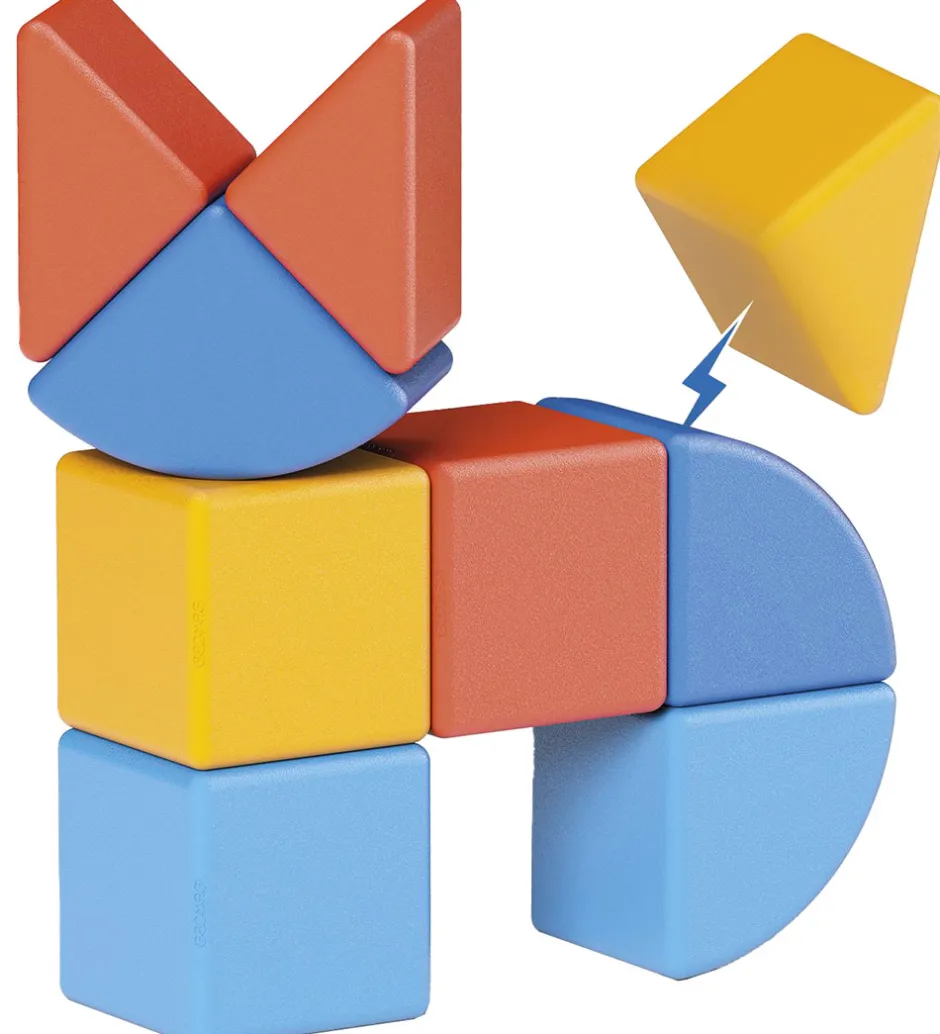 Magnetlegetøj*Geomag Magnetsæt - Magicube Shapes Animal Recycled - 9 Dele