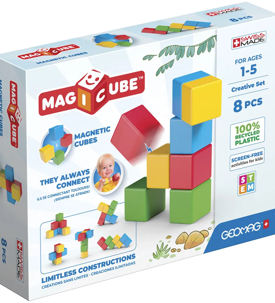 Magnetlegetøj*Geomag Magnetsæt - Magicube Creative Set - 8 Dele