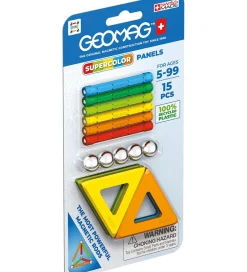 Magnetlegetøj*Geomag Magnetsæt - Supercolor Panels Recycled - 15 Dele