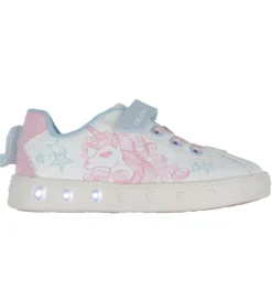 Geox Blinkesko - J Skylin - Hvid/Pink