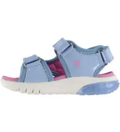Blinkesko*Geox Sandaler m. lys - Ciberdron - Sky/Fuchsia