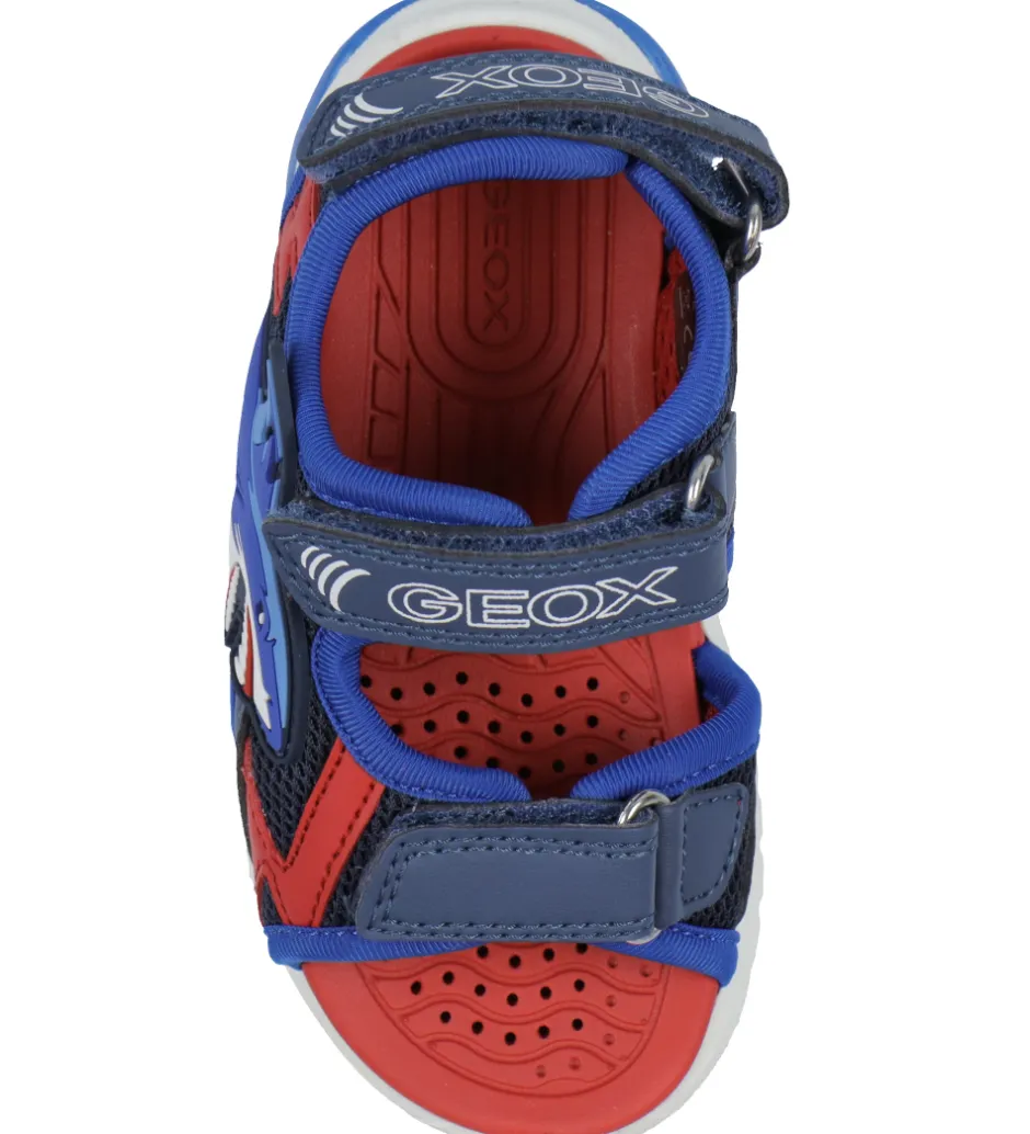 Geox Sandaler m. Lys - Ciberdron - Navy/Rød