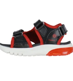 Blinkesko*Geox Sandaler m. Lys - Ciberdron - Sort/Rød