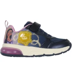 Blinkesko*Geox Sko m. Lys - Spaceclub - Ønsket - Navy/Lavender