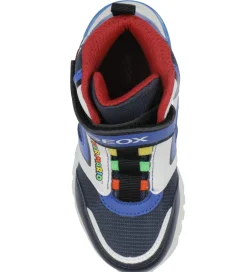 Blinkesko*Geox Støvler m. Lys - J Ciberdron - Super Mario - Navy/Royal