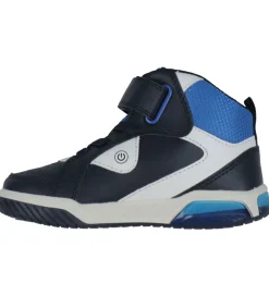 Geox Støvler m. Lys - J Inek B C - Navy/Lt Blue
