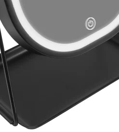 Gillian Jones Bordspejl - Oval - LED/Bakke - Sort