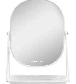 Spejle*Gillian Jones Bordspejl - Oval - Forstørrelse/Bakke - Hvid