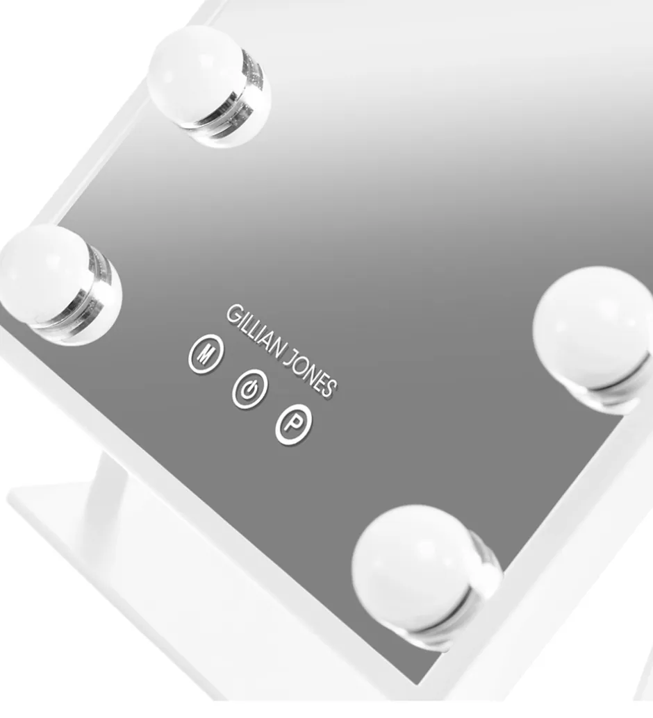 Gillian Jones Makeupspejl - 9 LED/Touch - Hvid