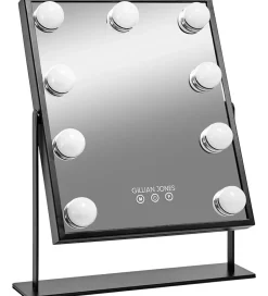 Spejle*Gillian Jones Makeupspejl - 9 LED/Touch - Sort