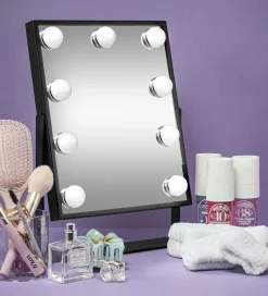 Spejle*Gillian Jones Makeupspejl - 9 LED/Touch - Sort