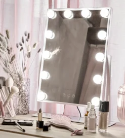 Spejle*Gillian Jones Makeupspejl - 12 LED/Touch - Hvid