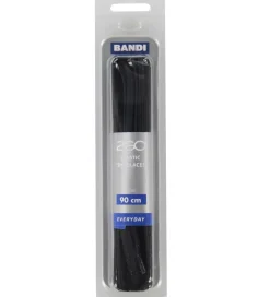 2GO Elastiske Snørebånd - 90 cm - 1 Par - Sort