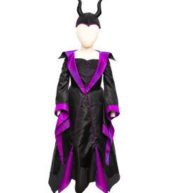 Halloween*Great Pretenders Udklædning - Skurk Prinsessekjole m. Hat - Sort