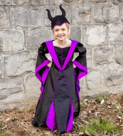 Halloween*Great Pretenders Udklædning - Skurk Prinsessekjole m. Hat - Sort