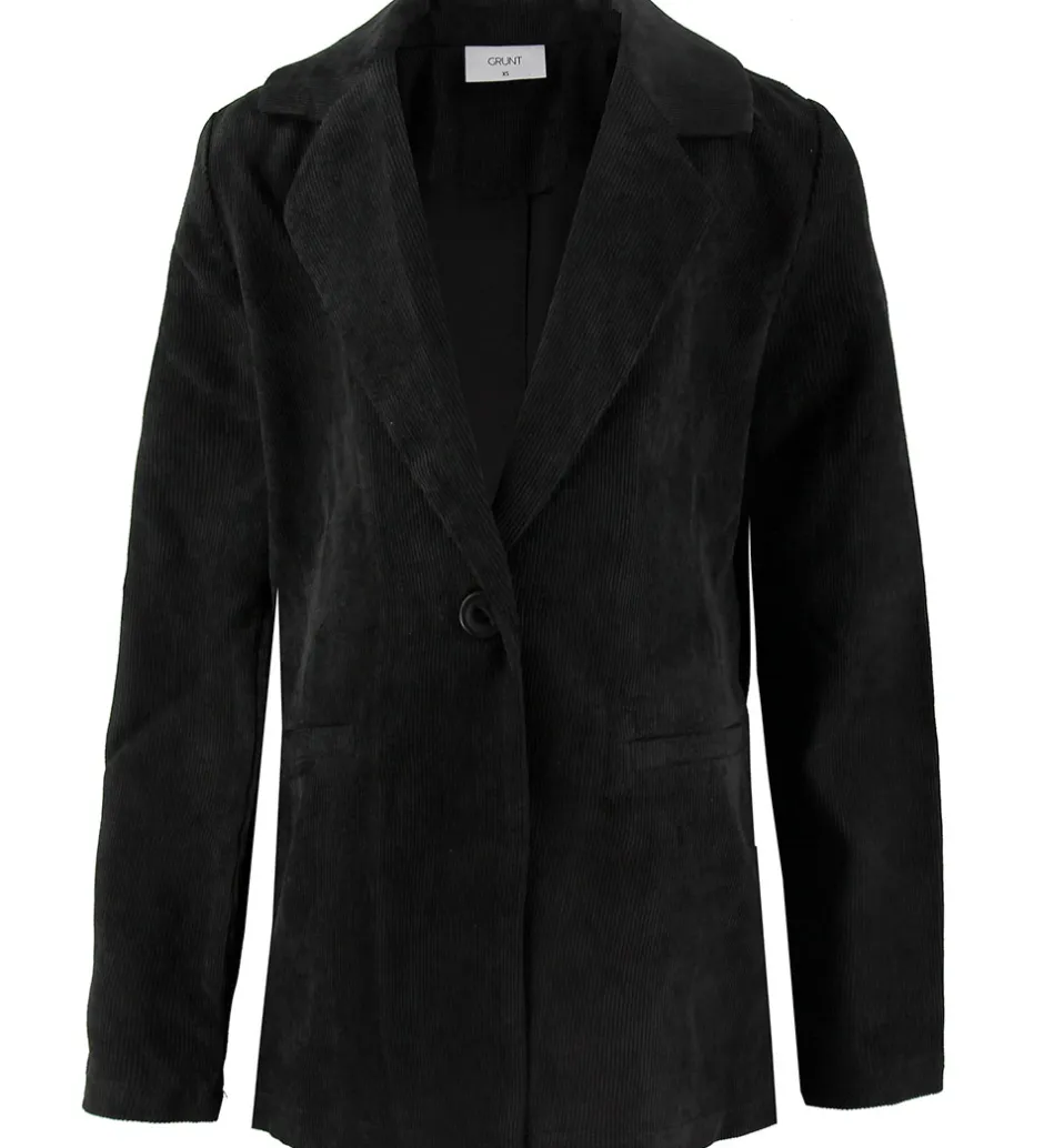 Børn Grunt Blazer - Fløjl - Sigga - Sort