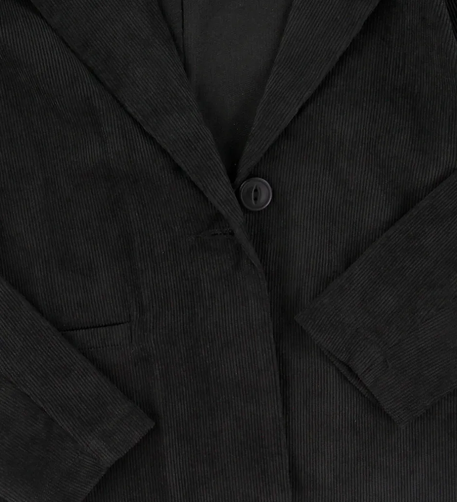 Børn Grunt Blazer - Fløjl - Sigga - Sort