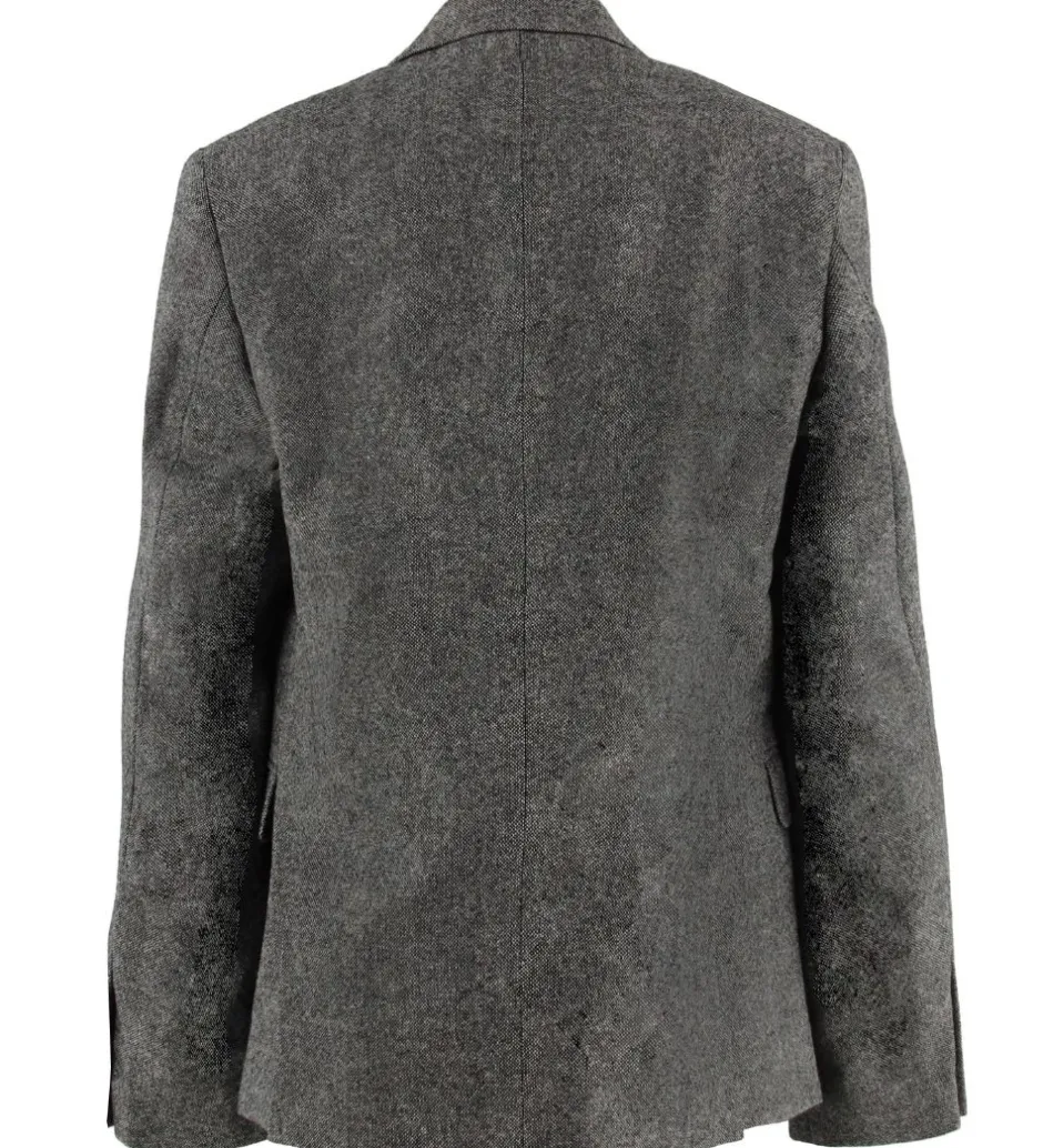 Børn Grunt Blazer - Uld/Polyester - Salt & Pepper