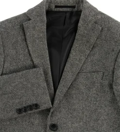 Børn Grunt Blazer - Uld/Polyester - Salt & Pepper