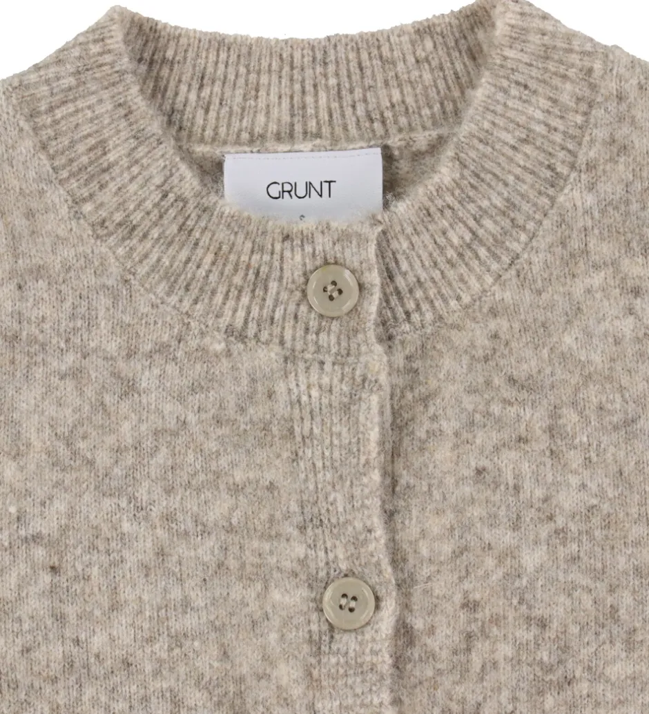 Striktrøjer*Grunt Cardigan - Strik - GrIsa - Nature