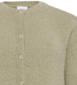 Børn Grunt Cardigan - Strik - GrEvissa - Dust Green