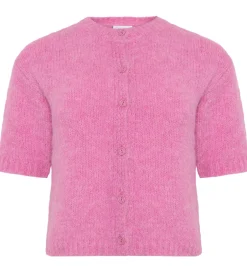 Børn Grunt Cardigan - Strik - GrEvissa - Rose