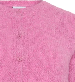 Børn Grunt Cardigan - Strik - GrEvissa - Rose