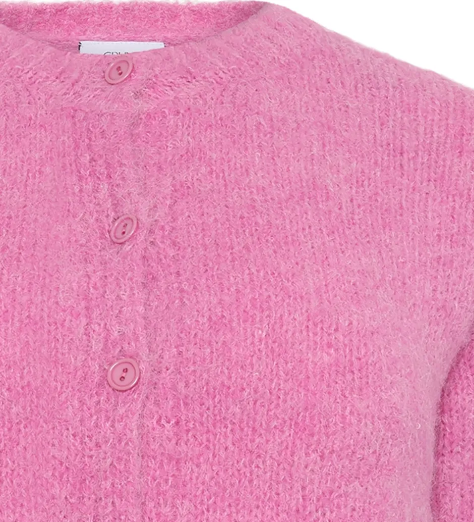 Børn Grunt Cardigan - Strik - GrEvissa - Rose