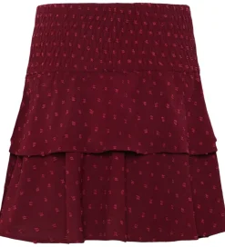 Børn Grunt Nederdel - GrAnti - Dot - Dark Red
