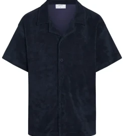 Børn Grunt Skjorte - GRAugust Terry - Navy