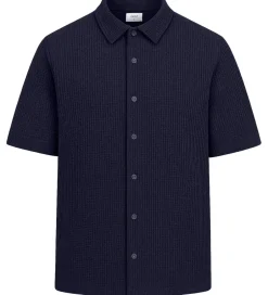 Konfirmationstøj*Grunt Skjorte - Vaflet - GRAlfred - Navy