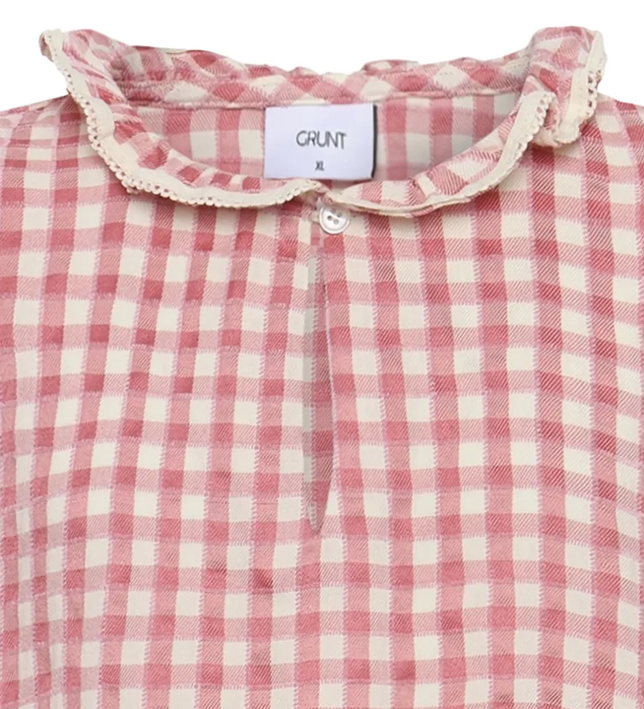 Toppe*Grunt Top - GrArte - Rosa/Hvidternet