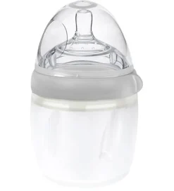 Haakaa Sutteflaske - 160 ml - Silikone - Grå