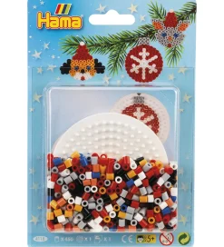 Perler|Julepynt*Hama Midi Perlesæt - Lille Jul - 450 stk - Til Ophæng