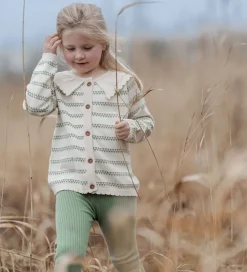 Striktrøjer*Hanevild Cardigan - Strik - Heart - Off White/Shale Green
