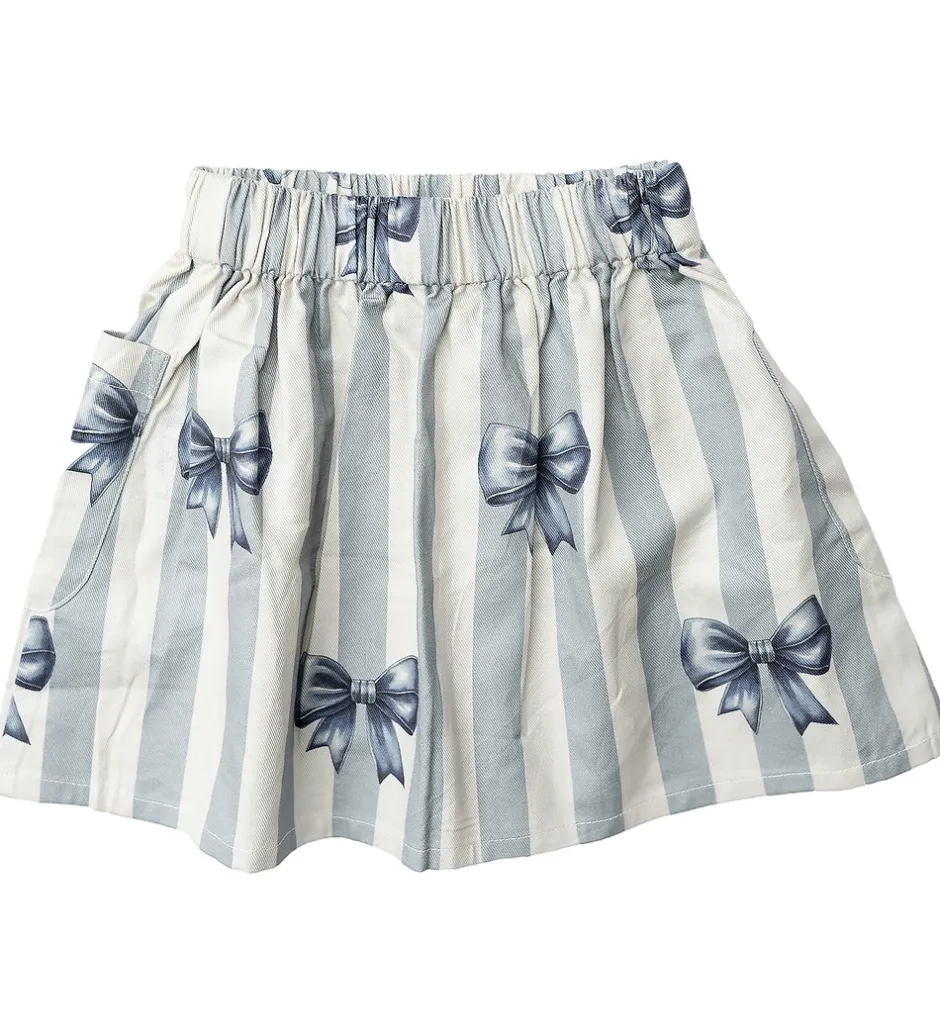 Børn Hanevild Nederdel - Denim - Bow - Rainy
