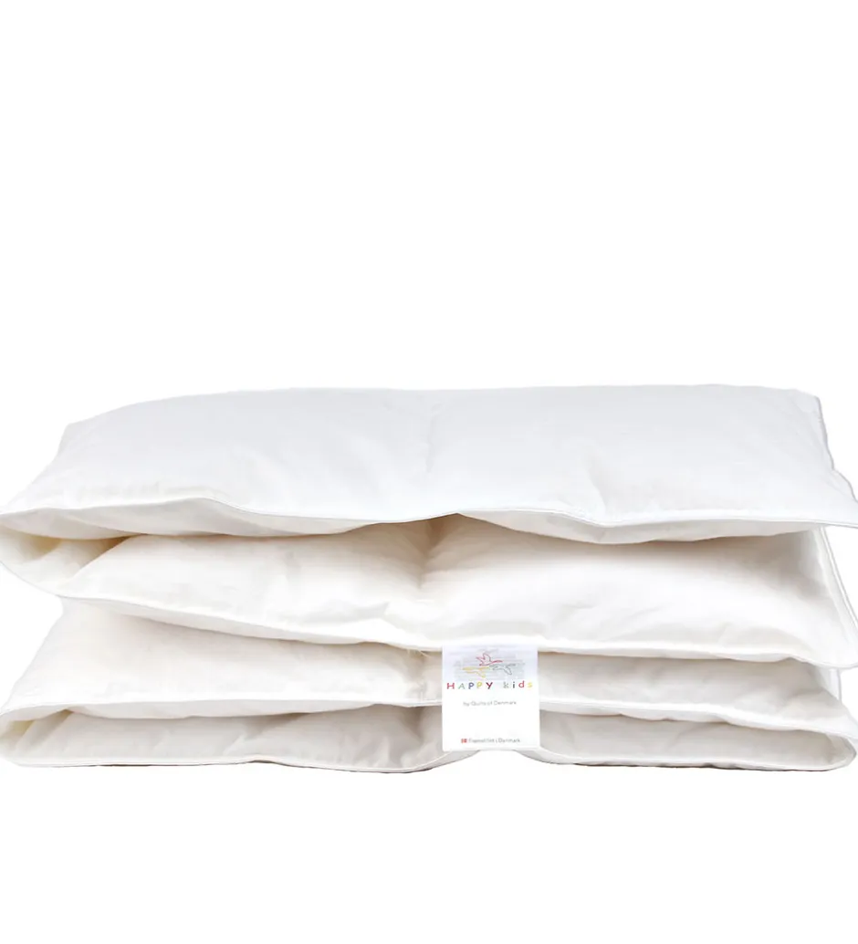 Dyner|Dyner*Happy Kids Dyne - Dun - Moskus - 70x100 cm - Baby - Hvid