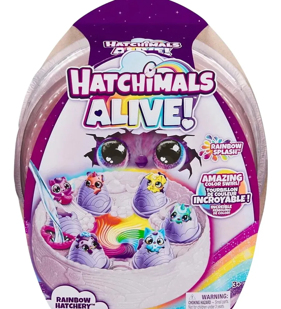 Figurer*Hatchimals Legetøj - Alive Rainbow Hatchery