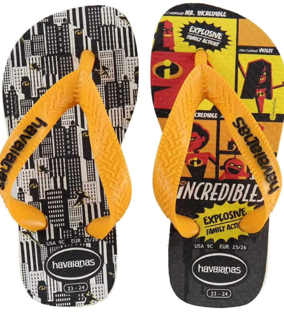 Klipklappere*Havaianas Klipklapper - Os Incriveis 2 - Hvid m. De Utrolige
