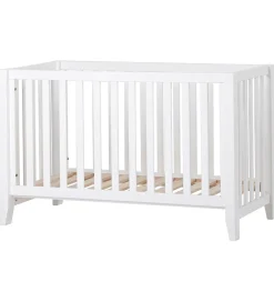 Senge*Hoppekids Babyseng - Anton - 129x69x81 cm - Hvid