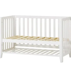 Senge*Hoppekids Babyseng - Anton - 129x69x81 cm - Hvid