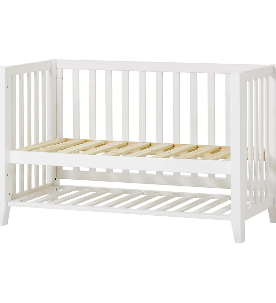 Senge*Hoppekids Babyseng - Anton - 129x69x81 cm - Hvid