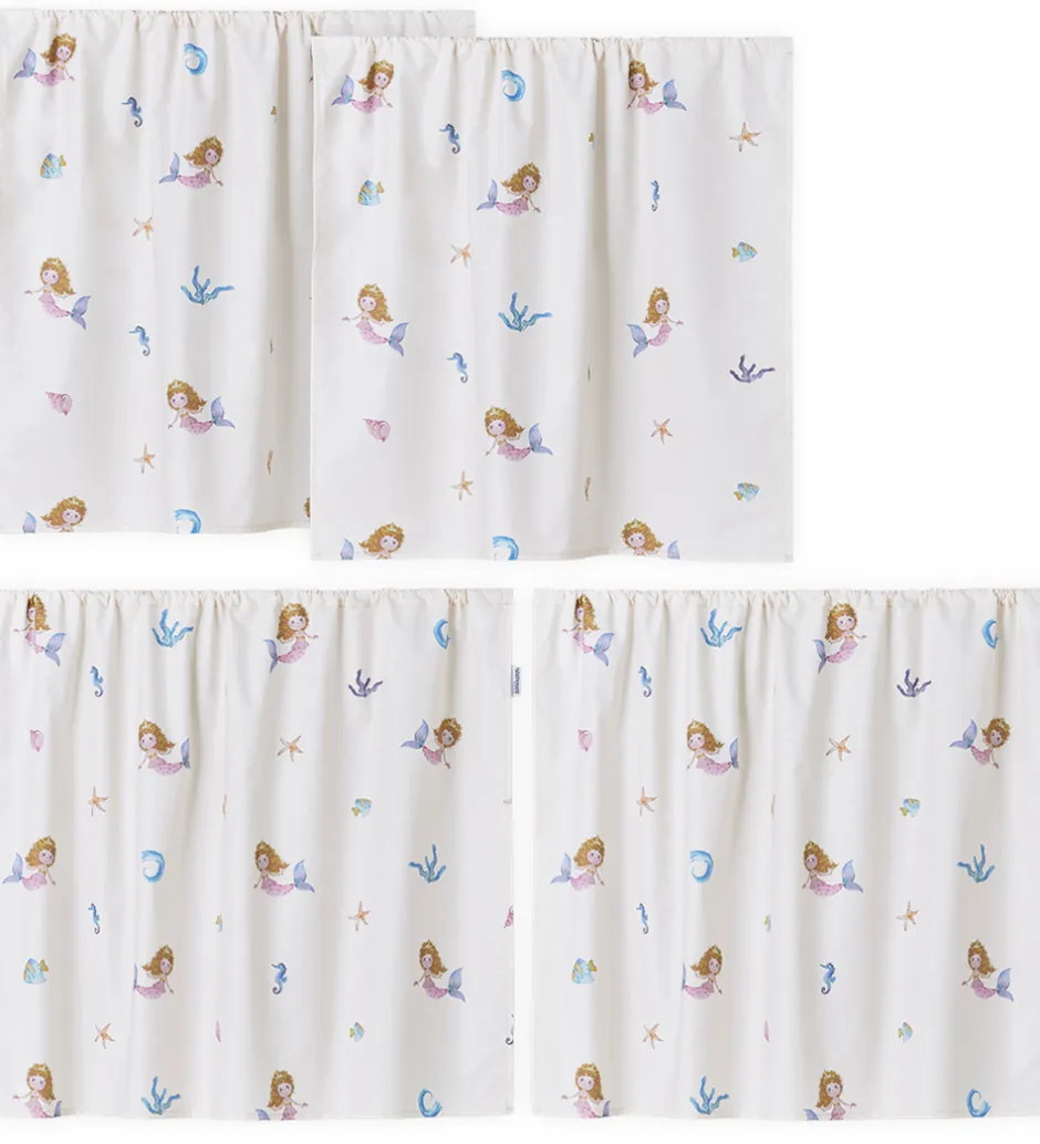 Hoppekids Forhæng Til Halvhøj Seng - 70x160 cm - Little Mermaid