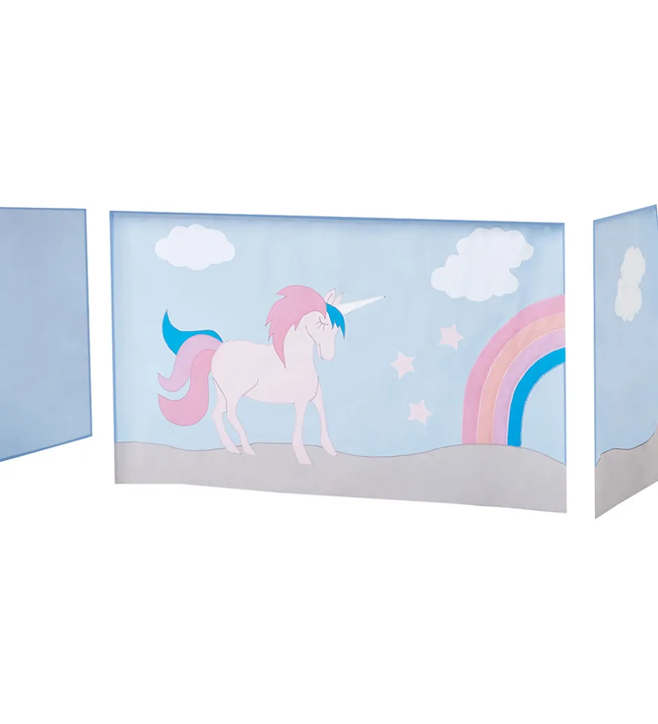 Senge*Hoppekids Forhæng Til Halvhøj Seng - 70x160 cm - Enhjørning