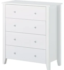 Kommoder*Hoppekids Kommode m. 4 Skuffer - Christian - 94,5x84x40 cm - Hvi