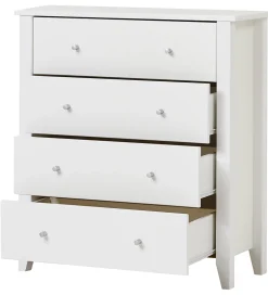 Kommoder*Hoppekids Kommode m. 4 Skuffer - Christian - 94,5x84x40 cm - Hvi