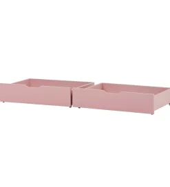Skuffer*Hoppekids Skuffer m. Hjul - 2 stk. - 70x160 cm - Pale Rose