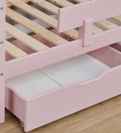 Skuffer*Hoppekids Skuffer m. Hjul - 2 stk. - 70x160 cm - Pale Rose